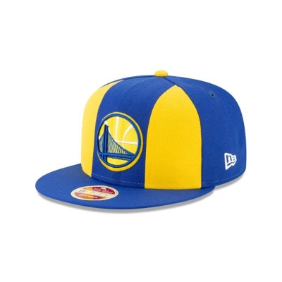 Blue Golden State Warriors Hat - New Era NBA Paneled Team Pick 9FIFTY Snapback Caps USA4072893